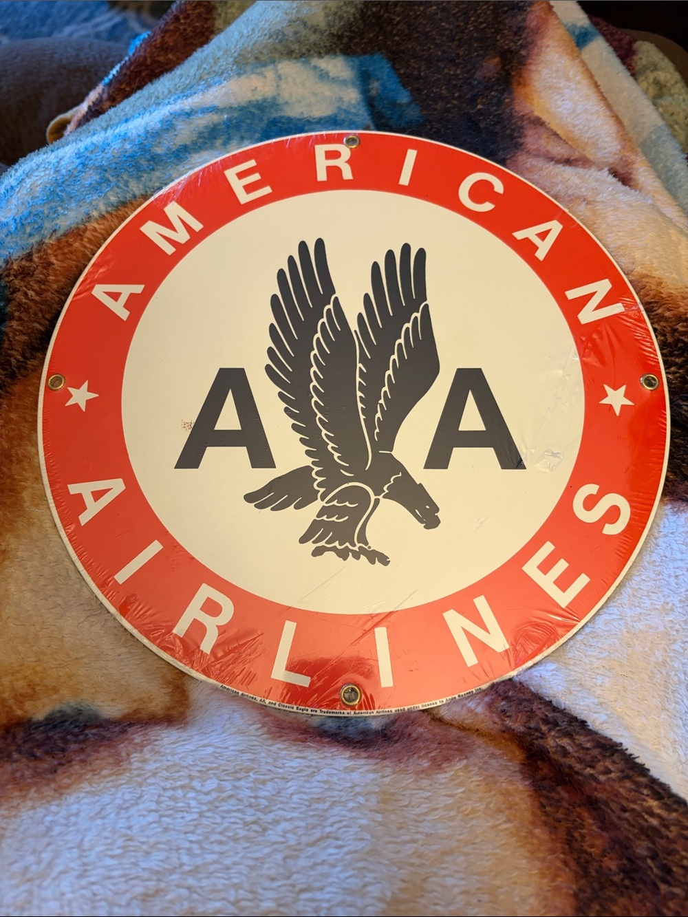 Brand new American Airlines metal Ande Rooney Sign